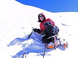 22 Jerome Ryan Taking A Rest On The Descent From Chulu Far East Summit 